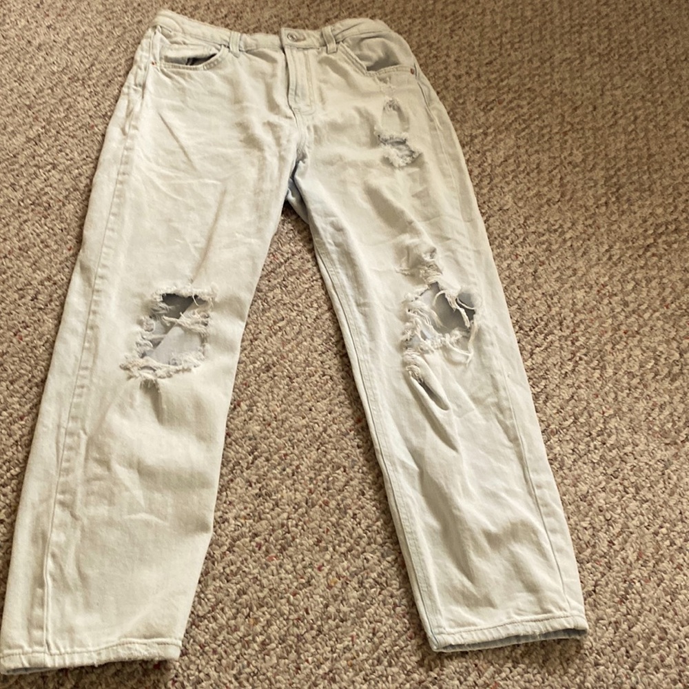 light blue jeans